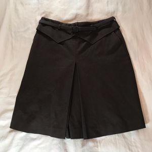NWOT Escada Belted Pleated Skort Brown